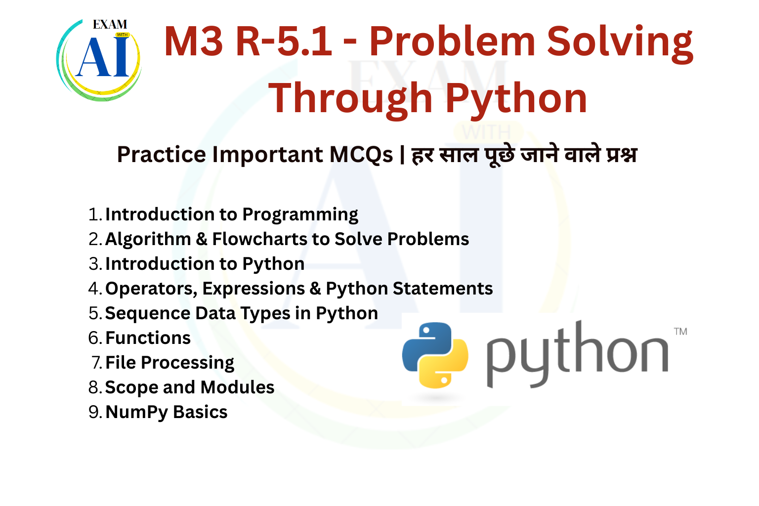 O Level M3 - Python